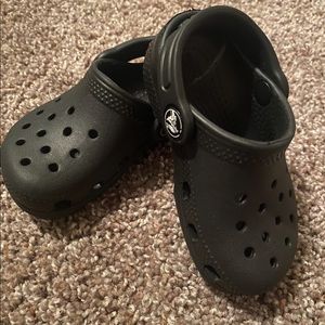 Black Toddler Crocs 6c